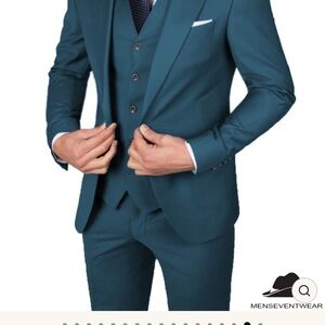 New Men's Teal Suit